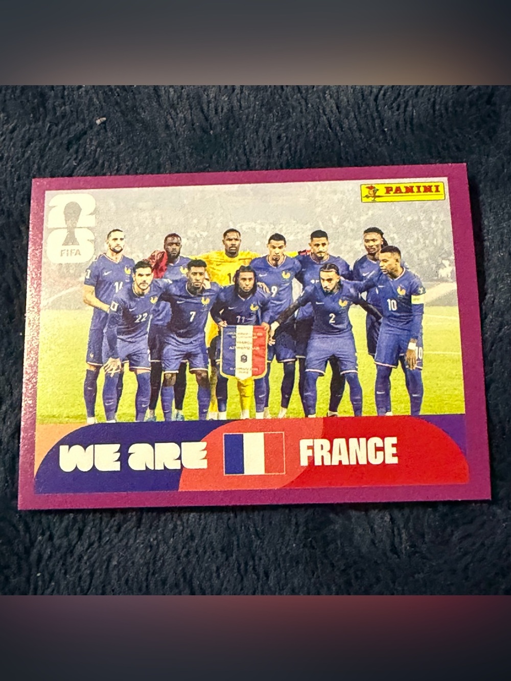 Panini World Cup 2026 Sticker Collection PURPLE FRAME: FRA 13 FRANCE (RARE)
